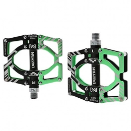 ASUD Spares ASUD Mountain Bike Pedals, MZ-Y09 Aluminium CNC Bike Platform Pedals Lightweight Road Cycling Bicycle Pedals for MTB BMX, Green