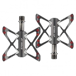ASUD Mountain Bike Pedal ASUD PD-M56 Lightweight Mountain Bike Pedals Aluminum alloy Bicycle Platform Pedals for BMX MTB 9 / 16" Suitable for mountain bikes, road bikes, triathlons, general bicycles, etc, Chrome