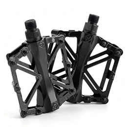 Auplew Mountain Bike Pedal Auplew Bicycle Pedals MTB Pedals Aluminium Alloy Non-Slip Bicycle Platform Flat Pedals for Leisure Cycling Mountain Bikes Road Bikes