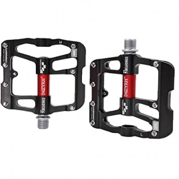 Ayrsjcl 1 Pair Bicycle Pedals, 3 Bearings Mountain Bike Road Bike Pedals with Platform 9/16 Inch