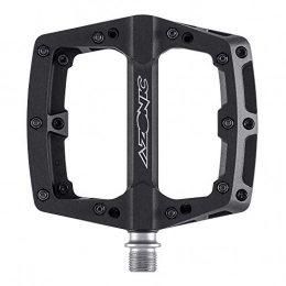 AZONIC Spares AZONIC Blaze MTB Pedals Black | Extremely Durable Bicycle Pedals Made of Fibre-Reinforced Nylon | Flat Pedal with Interchangeable Steel Pins | Suitable for Mountain Bike, E-Bike, BMX Bike etc.