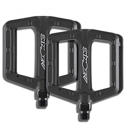 AZONIC Mountain Bike Pedal AZONIC Shoo-In MTB Pedals Black | Lightweight and Scratch-Resistant Bicycle Pedals | Flat Pedal Made of Fibreglass Reinforced Nylon | Suitable for Mountain Bike, E-Bike, BMX Bike and Much More
