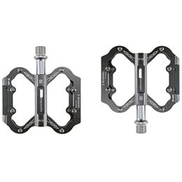 AZPINGPAN Mountain Bike Pedal AZPINGPAN 9 / 16" Metal Bike Pedals丨Lightweight Bicycle Pedals 3 Bearings for Outdoor Riding Sealed Bearing Aluminum Alloy Mountain Bike Pedals Flat丨with Stainless Steel Cleats