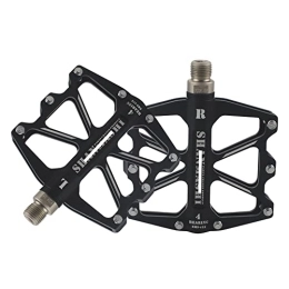 AZPINGPAN Spares AZPINGPAN CNC Machined Mountain Bike Pedals丨 9 / 16" Cycling 4 Sealed Bearing Pedals Non-Slip Bicycle Wide Platform Flat丨Suitable For Mountain Bikes, Road Bikes, Folding Bikes