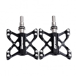 AZPINGPAN Mountain Bike Pedal AZPINGPAN Quick Release Bicycle Pedals丨CNC Process Sealed Waterproof Chrome-molybdenum Steel Shaft Mountain Bike Black Pedals丨self-lubricating Bearing Butterfly Riding Pedals