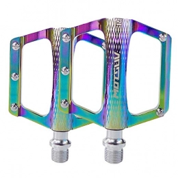 B Baosity Spares B Baosity Waterproof Mountain Bike Pedal Non-Slip 9 / 16 Inch Bicycle Platform Flat Pedals for Road Mountain MTB Bike Adults Kids Folding Bicycle - Multicolor