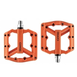 BaiHogi Spares BAIHOGI Flat MTB Pedals Nylon Bicycle Pedal Bmx Mountain Bike Platform Pedals 3 Sealed Bearings Cycling Pedals For Bicycle (Color : Orange)