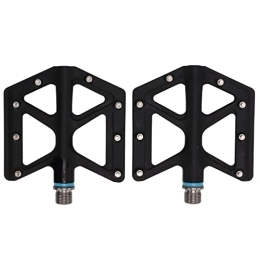 banapoy Spares banapoy Bike Pedals, 2pcs Folding Bicycle Pedal Wearproof Road Cycling Bicycle Pedals, Mountain Bike Pedal with Anti-Skid Nails, Universal Bike Footpeg for MTB BMX
