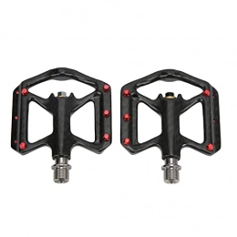 banapoy Mountain Bike Pedal banapoy Carbon Fiber 3 Bearings Pedal, Durable Mountain Bike 3 Bearings Pedal Corrosion Resistant Ergonomic Stable for Riding