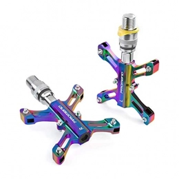 BAODI Mountain Bike Pedal BAODI Bicycle Pedals Bicycle pedals aluminum alloy colorful plating with quick release bicycle pedals folding bicycle pedals