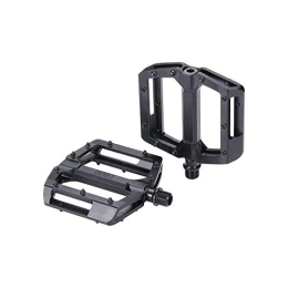 BBB Spares BBB Cycling Mountain Bike Pedals Flat Black 9 / 16" Ultralight Aluminum Alloy Sealed Bearing with Anti-Slip Pins For MTB E-MTB Enigma BPD-38