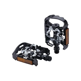 BBB Spares BBB Cycling Road Bike Dual Platform Pedals with Cleats SPD & Flat 9 / 16" Durable Aluminium Cage Adjustable Tension for MTB E-MTB Urban E-Road DualChoice 2.0 BPD-23B