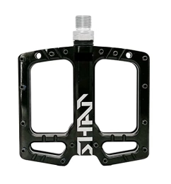 JEMETA Spares Bearing Polished Bicycle Pedals Mountain Bike Wide Pedals Big Pedals replace (Color : Black)