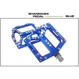 Belleashy Mountain Bike Pedal Belleashy Bike Pedals Mountain Bike Pedals 1 Pair Aluminum Alloy Antiskid Durable Bike Pedals Surface For Road BMX MTB Bike 4 Colors (SMS-337) for Cycling (Color : Blue)