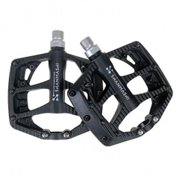 Belleashy Spares Belleashy Bike Pedals Mountain Bike Pedals 1 Pair Aluminum Alloy Antiskid Durable Bike Pedals Surface For Road BMX MTB Bike 5 Colors (SMS-NP-1) for Cycling (Color : Black)