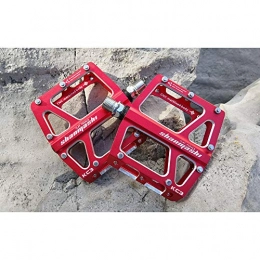Belleashy Mountain Bike Pedal Belleashy Bike Pedals Mountain Bike Pedals 1 Pair Aluminum Alloy Antiskid Durable Bike Pedals Surface For Road BMX MTB Bike 6 Colors (KC3) for Cycling (Color : Red)