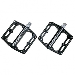 Belleashy Mountain Bike Pedal Belleashy Bike Pedals Mountain Bike Pedals 1 Pair Aluminum Alloy Antiskid Durable Bike Pedals Surface For Road BMX MTB Bike 6 Colors (SMS-leoprard) for Cycling (Color : Black)