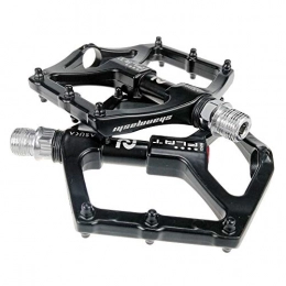 Belleashy Spares Belleashy Bike Pedals Mountain Bike Pedals 1 Pair Aluminum Alloy Antiskid Durable Bike Pedals Surface For Road BMX MTB Bike Black(1026) for Cycling