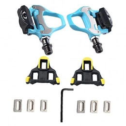 Berrywho Spares Berrywho Bike Pedals Mountain Road Bicycle Flat Pedal Anti-Skid Self-Locking Cycle Pedal with Case Aluminum Alloy Sky-Blue Bike Pedal