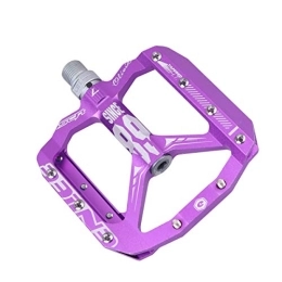 BESPORTBLE Spares BESPORTBLE 1 Pair Mountain Bike Pedal Metal Bicycle Platform Flat Pedals for Road Mountain Cycling Road Bicycle (Purple)