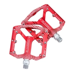 BESPORTBLE Mountain Bike Pedal BESPORTBLE 2 Pcs Aluminum Alloy Bike Pedal Mountain Bike Pedal Non Slip Bicycle Platform Large Flat Pedals for Road Mountain Bike Bicycle Mtb Pedal Replacement