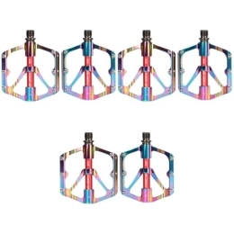 BESPORTBLE Spares BESPORTBLE 3 Pairs Bicycle Metal Mtb Pedal Cycling Pedals Mtb Flat Pedal Mountain Bike Platform Pedals Bike Pedals Replacement Cycling Alloy Treadle Component Sports M650 Aluminum Alloy