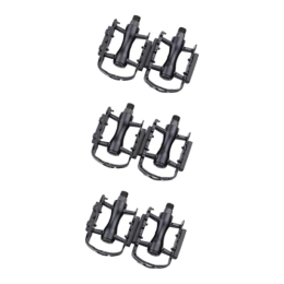 BESPORTBLE Spares BESPORTBLE 6 Pcs Clip in Bike Pedals Road Pedals Mountain Bike Platform Pedals Cycle Clips Pedalboard Cleats Pedal Metal Bike Pedals Mtb Pedals Pedal for Bicycle Shoes Aluminum Alloy