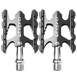 BESPORTBLE Spares BESPORTBLE Lightweight Mountain Bike Pedals Aluminum Bearing Bicycle Pedals Road Bike Pedals (Black)