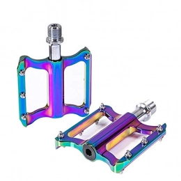 BGGPX Spares BGGPX Light Aluminum Alloy Bicycle Pedals MTB Mountain Road Cycling Bike Pedals Mountain bicycle parts Road bike Pedal (Color : Chameleon)