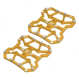 BGGPX Spares BGGPX MTB Mountain Pedal Platform Adapters Bicycle Clipless / Fit For SPD / Fit For KEO Pedal Platform 90 * 90mm Aluminum Alloy (Color : Gold)