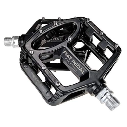 BGROESTWB Mountain Bike Pedal BGROESTWB Bike Pedals Bicycle Platform Mountain Bike Pedal 1 Pair Road MTB Bicycle Magnesium Alloy Non-slip Durable Bicycle Pedal Surface 8 colors Hybrid Pedal (Color : Black)