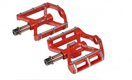 BHPL Spares BHPL Lightweight mountain bike pedal Palin bearing aluminum super light road bicycle pedal folding bicycle pedal, Red