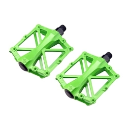 BIAOBIAO Spares BIAOBIAO CBCN 1 Pair Green Mountain Bike Pedal Aluminum Alloy Bicycle Pedal Bicycle Platform Flat Pedal
