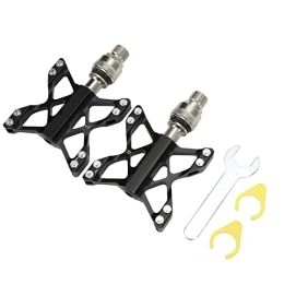 Pwshymi Spares Bicycle Bearing Pedals, Anti Slip Bike Pedal Stable for Mountain Bikes for Road Bikes