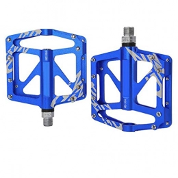 ihreesy Mountain Bike Pedal Bicycle Clipless Pedals, ihreesy Universal Mountain Bikes Pedals Steel Non-Slip Bike Pedals Road Bicycle Pedals MTB Pedals, Blue