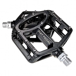 Owenqian Mountain Bike Pedal Bicycle Cycling Bike Pedals Mountain Bike Pedals 1 Pair Magnesium Alloy Antiskid Durable Bike Pedals Surface For Road BMX MTB Bike For Exercise Bike Spin Bike And Outdoor Bicycles ( Color : Black )