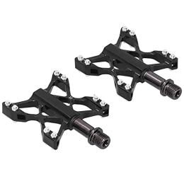 Weikeya Spares Bicycle Flat Pedals, Aluminum Platform Bicycle Pedal, Exquisite Appearance with Strong Grip for Mountain Bikes