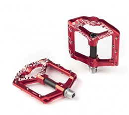 DWSLY Mountain Bike Pedal Bicycle mountain bike pedal Bike Pedals Bicycle Pedals 9 / 16 Inch Spindle Universal Cycling Pedals Aluminium Alloy Lightweight Bike Pedals Suitable for mountain bikes, folding bikes ( Color : Red )