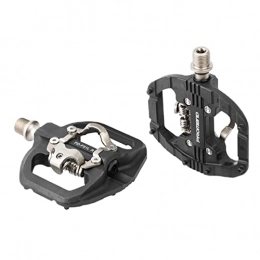 Milageto Spares Bicycle Mountain Bike Pedals with SPD Cleats Dual Platform Aluminum Alloy MTB Clipless Pedals Bike Parts for Bike Touring Road Bike
