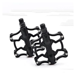 CVZN Mountain Bike Pedal Bicycle Pedal 2017 Aluminum Alloy Ultralight Pedal Sealed Bearing Pedal Fit For Mountain Road Bike Pedal Bicycle Parts Modified Parts (Color : Black)
