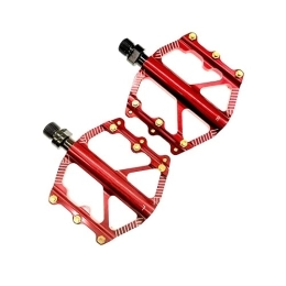 CVZN Mountain Bike Pedal Bicycle Pedal 2021 Bicycle Pedals Aluminum Pedal Fit For Mountain Urban BMX Hybrid Sealed Bearing Bike Pedals Parts Modified Parts (Color : 3Bearing Red)