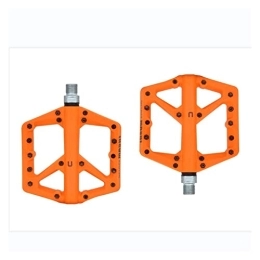 CVZN Mountain Bike Pedal Bicycle Pedal 2021 Nylon Ultralight Bearing Flat Platform Bicycle Pedals Fit For Road Mountain Bike Cycling Pedal Modified Parts (Color : Orange)