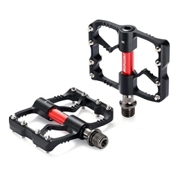 CVZN Spares Bicycle Pedal 3 Bearing Pedals Fit For Bicycle Mountain Bike Pedal Light Weight Bike Bearing Pedal Cycling Parts Modified Parts (Color : Black)