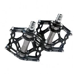 Bicycle Pedal 9/16 Inch Axle CNC Aluminium MTB Pedals with 3 Sealed Bearings Bicycle Pedals Non-Slip Wide Platform Pedal for E-Bike, Mountain Bike, Trekking, Road Bike Pedals