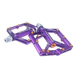 CVZN Mountain Bike Pedal Bicycle Pedal Aluminum Alloy 4 Bearing Bicycle Pedals Fit For Mountain Road Bike Pedal Cycling Accessories Modified Parts (Color : Purple)