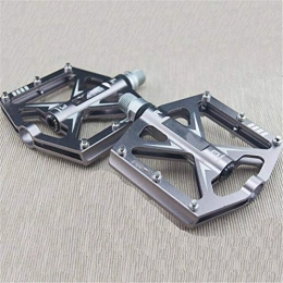 Candicely Mountain Bike Pedal Bicycle Pedal Aluminum Alloy Bike Bicycle Pedal 3 Bearing Ultralight Professional MTB Mountain Bike Road Pedal For Fixed Gear Bike Mountain Bicycle BMX (Size:101*94*11mm; Color:Titanium Gray)