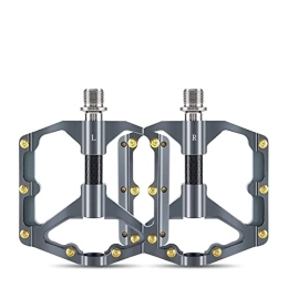 CVZN Spares Bicycle Pedal Aluminum Alloy Pedals Ultralight Carbon Fiber Tube 3 Bearings Fit For BMX Bicycle Mountain Bike Pedals Modified Parts (Color : 3 Bearing Titanium)