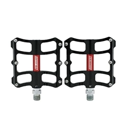 CVZN Spares Bicycle Pedal Aluminum Alloy Seal 3 Peilin Flat Foot Pedal Fit For Road Folding Bike Off-road Mountain Bicycle Pedal Modified Parts (Color : Black red 3 bearing)