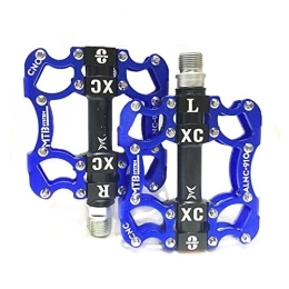 CVZN Spares Bicycle Pedal Aluminum Alloy Sealed 2 Bearing Bicycle Pedal Fit For Road Mountain BMX Bike Pedal Cycling Parts Modified Parts (Color : Blue)