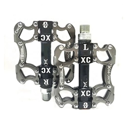 CVZN Mountain Bike Pedal Bicycle Pedal Aluminum Alloy Sealed 2 Bearing Bicycle Pedal Fit For Road Mountain BMX Bike Pedal Cycling Parts Modified Parts (Color : Titanium)